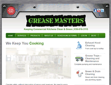 Tablet Screenshot of greasemastersllc.com